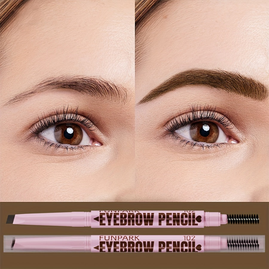 1pc Waterproof Natural Makeup Double Heads Automatic Eyebrow Pencil Waterproof Long-lasting Easy Ware Eyebrow Pen With Eyebrow powder Liquid Eyebrow pen Wild brow