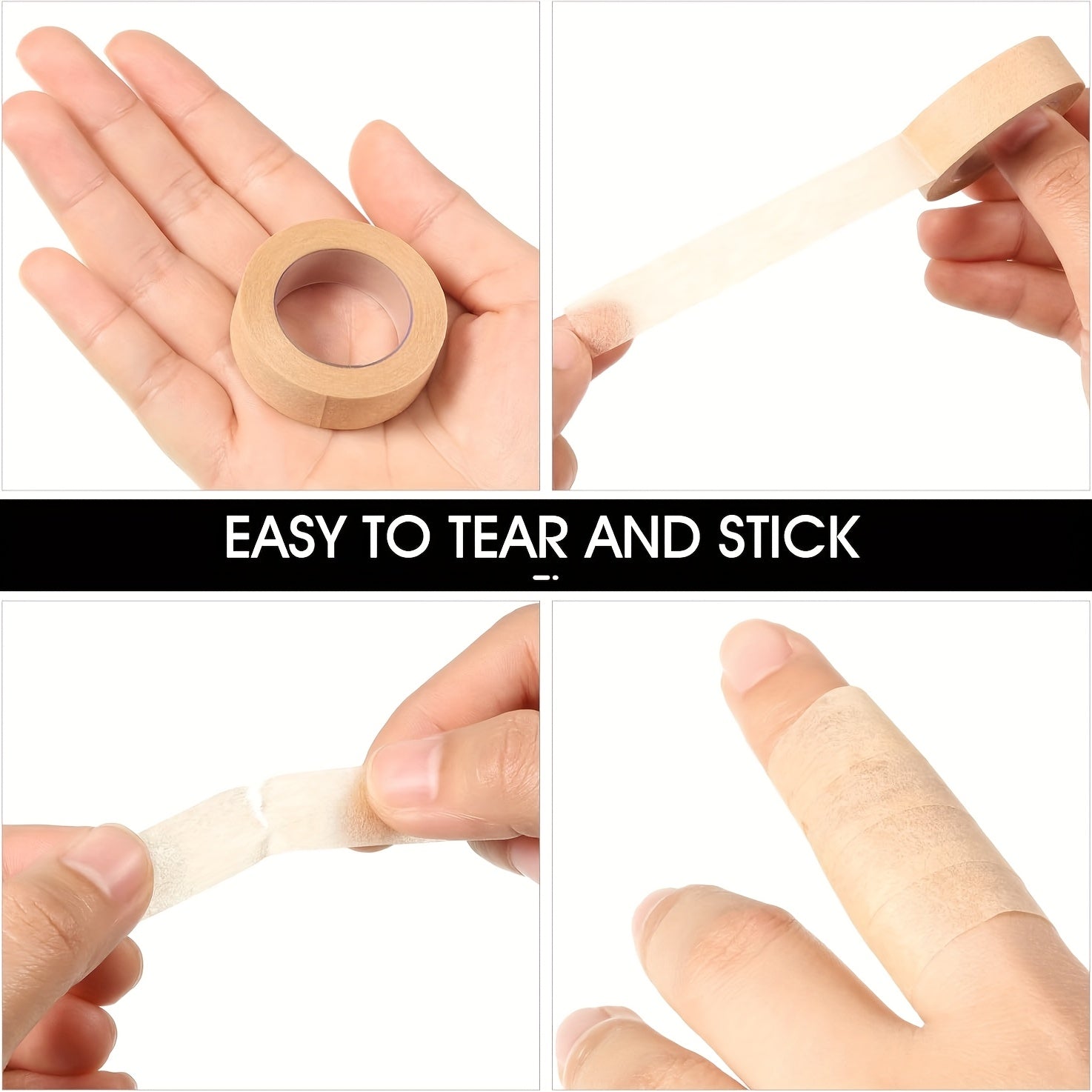 1/3/5pcs of Breathable And Easy-To-Tear Eyeshadow Beauty Tape, 1.2Cm*4.5M Eyeliner Pads, Suitable for Eyeshadow Protection, Skin-Friendly, Natural Eyeliner Stickers, Eye Makeup Assistance Tools, Eye Makeup Finishing Patches,