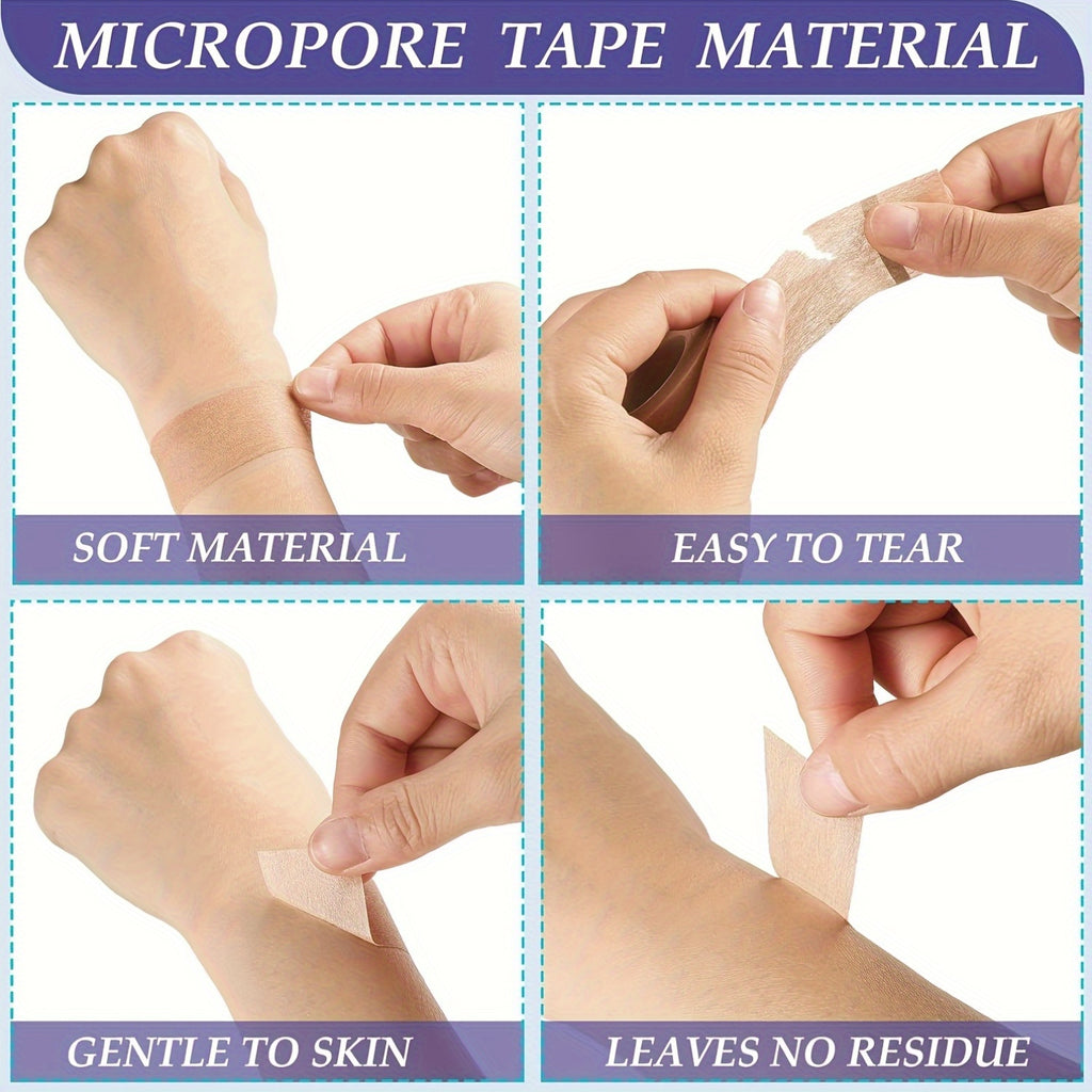 1/3/5pcs of Breathable And Easy-To-Tear Eyeshadow Beauty Tape, 1.2Cm*4.5M Eyeliner Pads, Suitable for Eyeshadow Protection, Skin-Friendly, Natural Eyeliner Stickers, Eye Makeup Assistance Tools, Eye Makeup Finishing Patches,