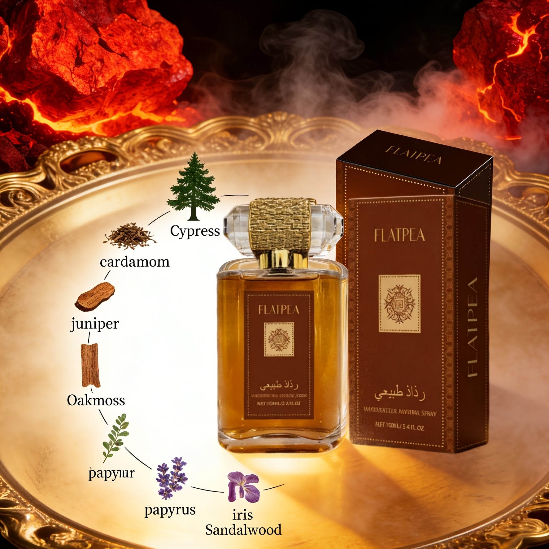 100ml Oriental Woody Fragrance for Men | Eau de Toilette with Perfectly Integrated Sandalwood Calmness, Exquisite and Romantic Design, Ideal Valentine'S Day Gift for Boyfriend, Hair Perfume