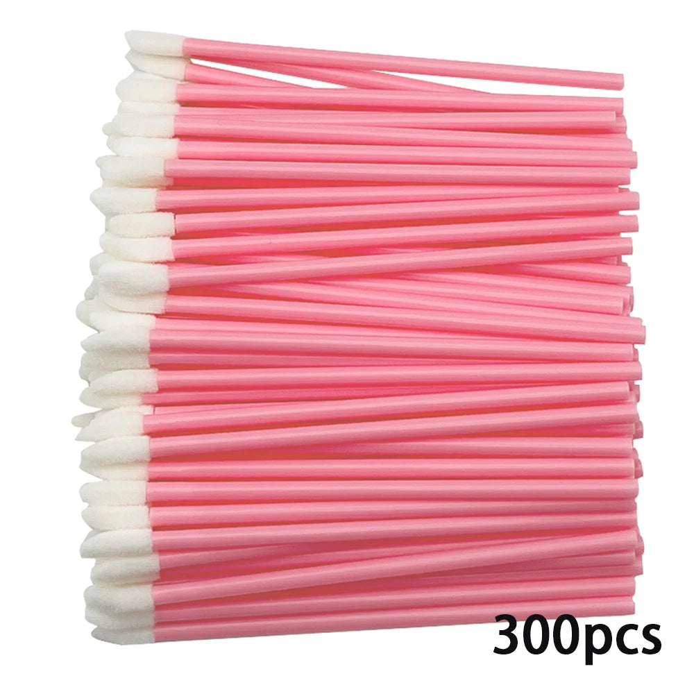 100/200pcs Lip Wands Applicators Eyelashes Brushes Lipstick Brush Mascara Applicator Gloss Wands Eyelash Extension Makeup Tool