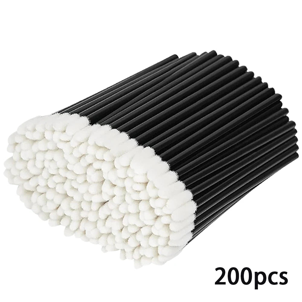 100/200pcs Lip Wands Applicators Eyelashes Brushes Lipstick Brush Mascara Applicator Gloss Wands Eyelash Extension Makeup Tool