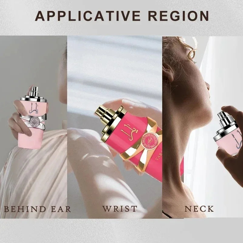 100ml Original Yara Eau De Parfum Spray High Quality Arabian Perfume for Women Lasting Fragrance Pheromone Light Fragrance