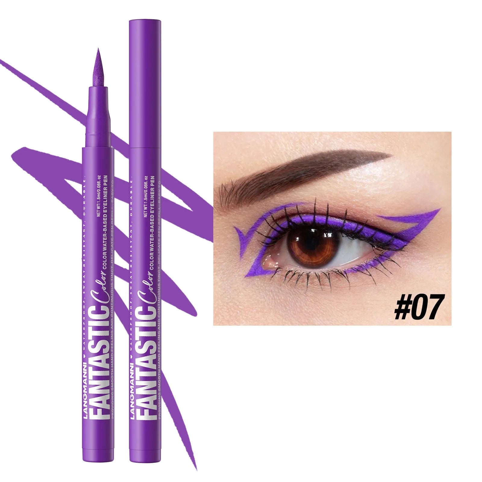 12 Colors Liquid Matte Red Water Eyeliner Quick-Drying Smudge-Proof Smooth Eyeliner Pen Long-Lasting Eyes Makeup Cosmetics