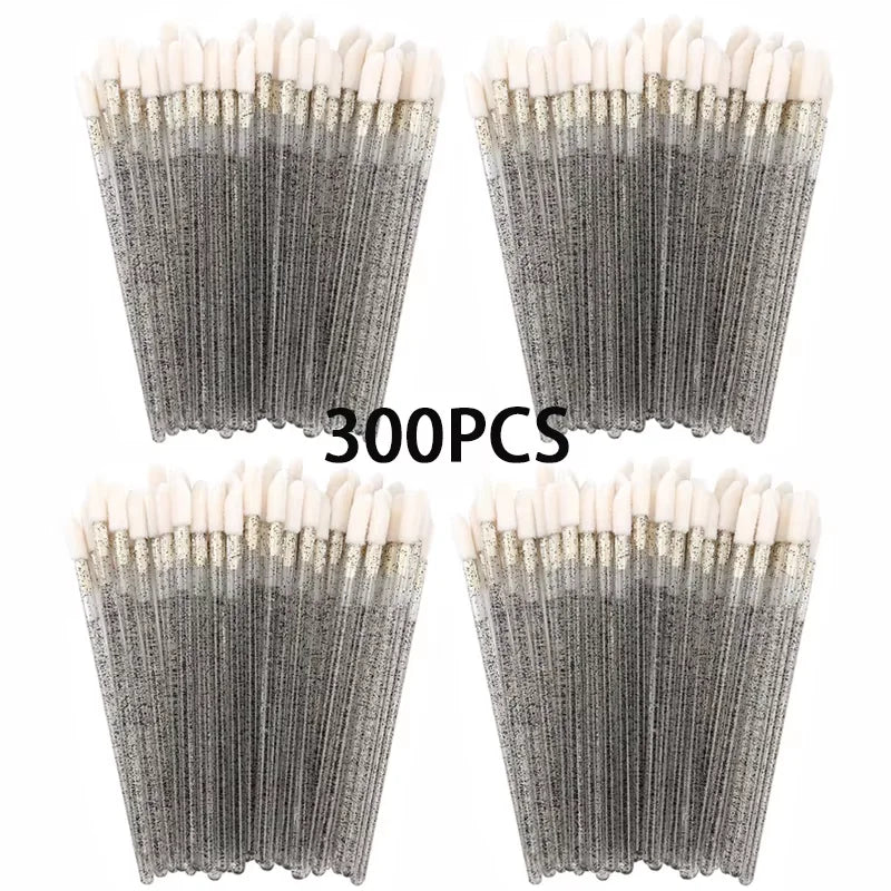 100/200pcs Lip Wands Applicators Eyelashes Brushes Lipstick Brush Mascara Applicator Gloss Wands Eyelash Extension Makeup Tool