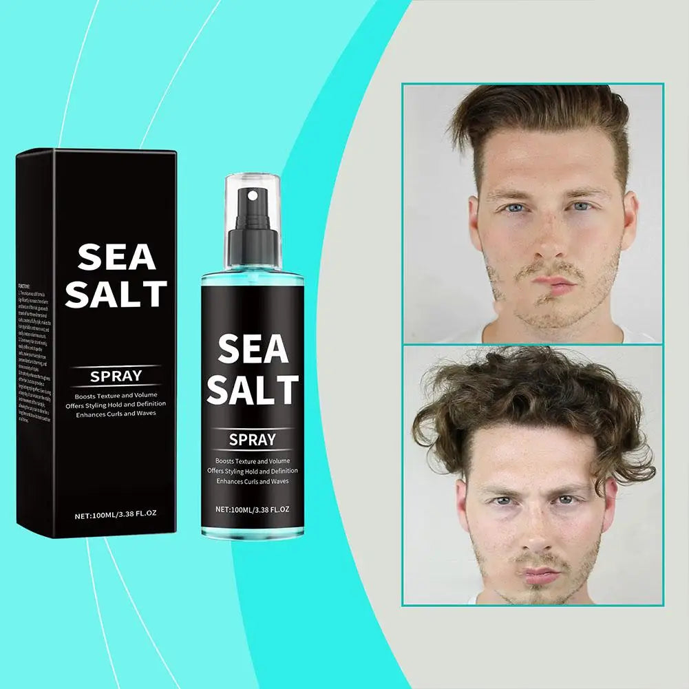 100ML Sea Salt Hair Styling Spray Improving Thickening Strong Holding Non Greasy Fluffy Volumizing Reducing Sticky Hair Nourishi