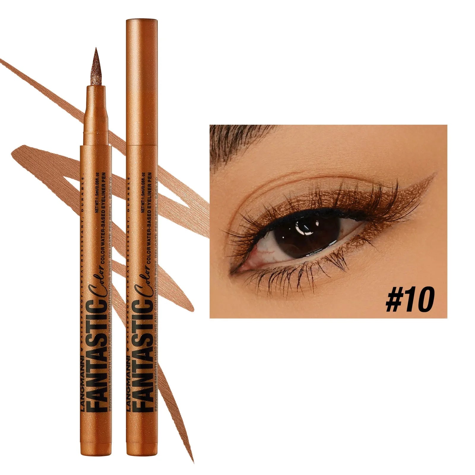 12 Colors Liquid Matte Red Water Eyeliner Quick-Drying Smudge-Proof Smooth Eyeliner Pen Long-Lasting Eyes Makeup Cosmetics