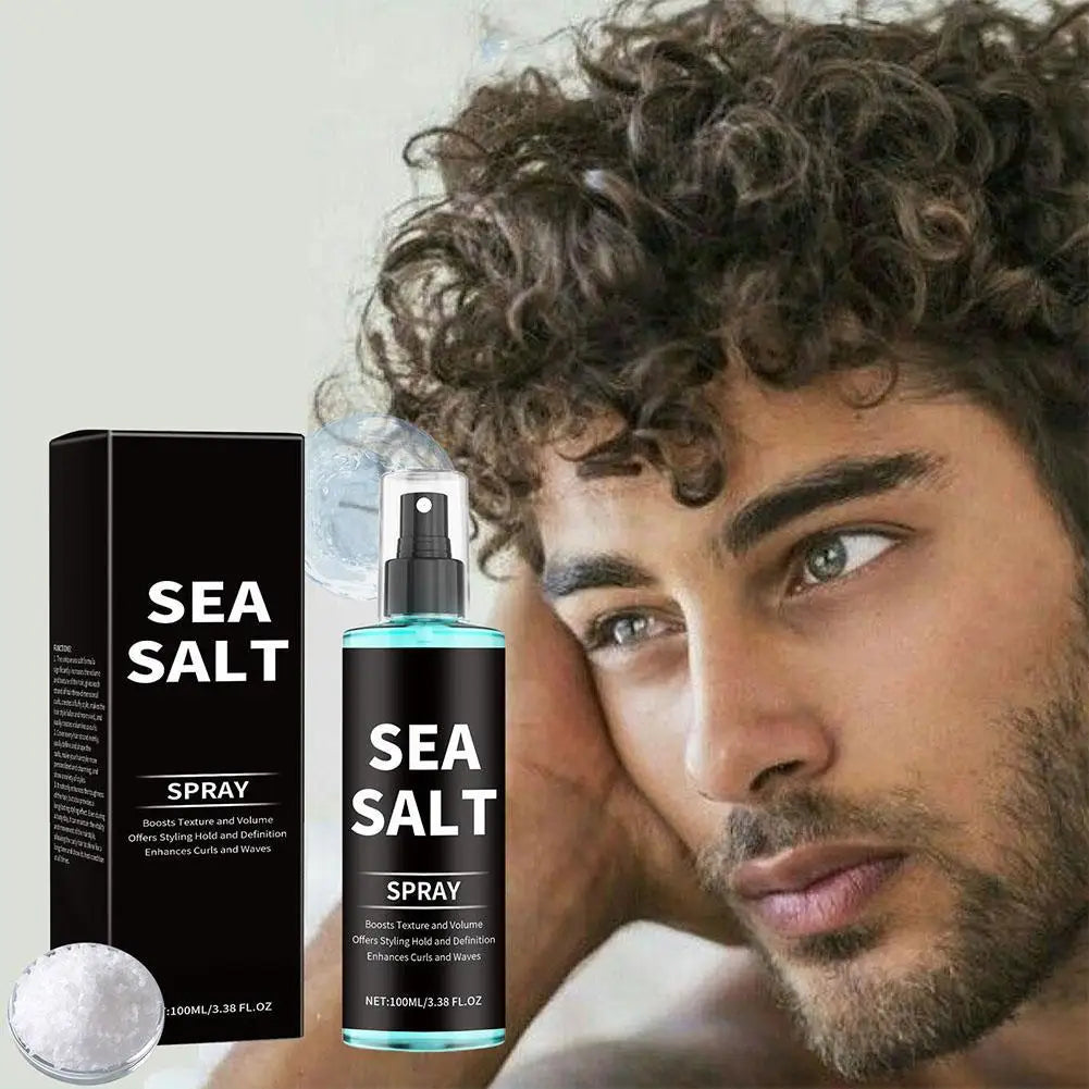 100ML Sea Salt Hair Styling Spray Improving Thickening Strong Holding Non Greasy Fluffy Volumizing Reducing Sticky Hair Nourishi