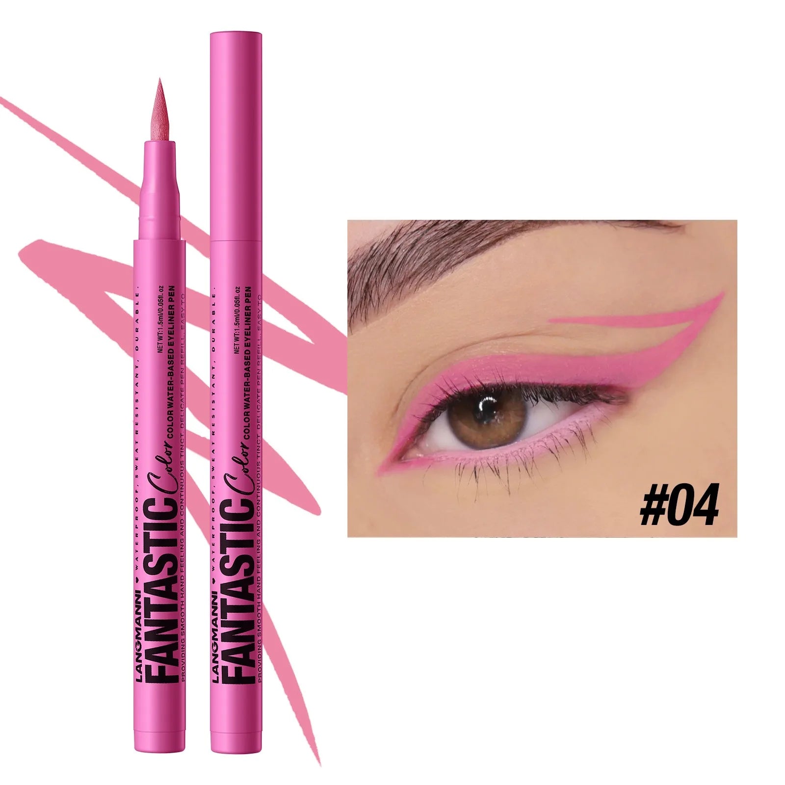 12 Colors Liquid Matte Red Water Eyeliner Quick-Drying Smudge-Proof Smooth Eyeliner Pen Long-Lasting Eyes Makeup Cosmetics