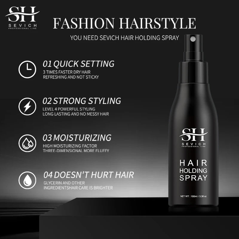100ml SEVICH Hair Fiber Styling Hair Holding Spray New Style Hair Spray Thickening Mist for Men and Women