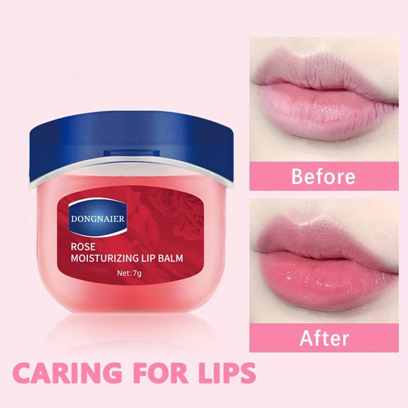 1 Random Flavor Lip Balm & Tinted Gloss - 8 Colors Available, Long-Lasting Moisturizing and Nourishing for Natural Shine on Lips, Suitable to All Skin Types, Party Gift, Christmas Present, Travel Souvenir in Blue Tube&Round C