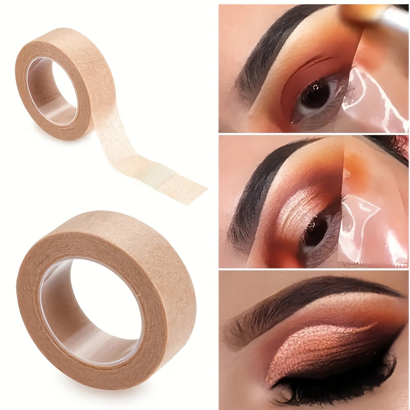 1/3/5pcs of Breathable And Easy-To-Tear Eyeshadow Beauty Tape, 1.2Cm*4.5M Eyeliner Pads, Suitable for Eyeshadow Protection, Skin-Friendly, Natural Eyeliner Stickers, Eye Makeup Assistance Tools, Eye Makeup Finishing Patches,